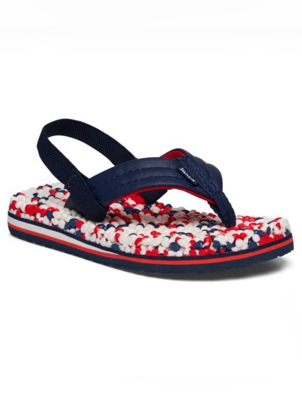 Sanuk Kids' Bubblecush Sandals - America Red White & Blue - Toddler Size 10-11